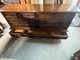 Heritage Triple Dresser on Casters***HEAVY ITEM***READ DETAILS ON PICK UP POLICY***
