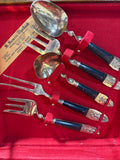 Siam Buddhist Flatware With Case- 33 Pieces (A)