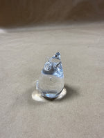 (A) Glass Mouse Paper Weight