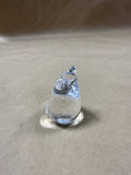 (A) Glass Mouse Paper Weight