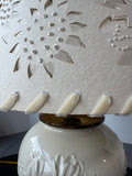 Lenox Porcelain Tulip Lamp with Floral Cut-Out Shade (WORKS)