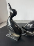 Pair of Virginia Metalcrafters Vintage Cast Iron Ducks