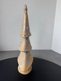 Pier 1 Imports Silver Leaf Textured Ceramic Christmas Tree