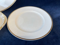 4 Piece Lot of National Dinner Ware - La Rosa Pattern, 18 Carat Gold Trim