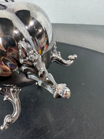 (C) Reed & Barton MCM Vintage Winthrop Silver Plate Large Creamer & Double Handled Sugar Bowl with Lid