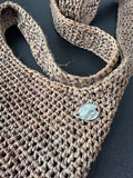 Helen Kaminski The Flat Sac Brown Raffia Shoulder Bag