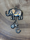 Elephant Pendant with Charms