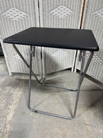 Black Top Metal Folding Task Table