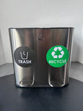 Stainless Steel Soft Close Touchless Dual Trash & Recycling Bin