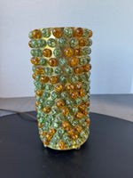 MCM Retro Cracked Glass Marble Cylinder Lamp (WORKS)