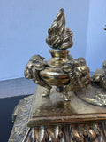 Pair of Louis XVI Gilt Bronze Vintage Andirons AS IS (READ DESCRIPTION CAREFULLY)