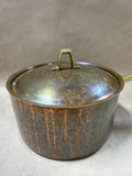 Paul Revere Copper And Brass Sauce Pan With Lid (A)