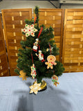 A-Artificial Table Top Christmas Tree with  Some Ornaments, 24"H.