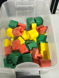 Mattel Vintage "Tuff Stuff" Heavy Duty Molded Plastic Letters, 30 pc