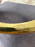 Hayward 12K Gold Filled Vintage Floral Etched Cuff Bracelet