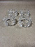 Fostoria Crystal Napkin Rings - Set Of 4