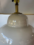 Oyster (Grey/Beige) Large Ceramic Vase 3-Way Lamp (WORKS)