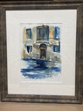 Original Streetscape Watercolor by Local Artist, Margaret Webster;  Signed