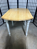 Two Tone Drop Leaf Table with 4 Chairs
