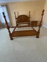Sumter Cabinet Co. Four Poster Bed, Can be Full or Queen Size; Comes with Rails and Slats