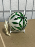 Waterford Vintage Holiday Heirlooms Frosted Glass Ball Ornament E, 4 Available, PRICED INDIVIDUALLY