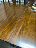 Double Pedestal Dining Table, 3 Leaves, Table Pads and (8) Chairs by Powell's Furniture***HEAVY ITEM***READ DETAILS ON PICK UP POLICY***