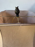 Faux Animal Skin Ornate Large Resin Table Lamp (WORKS)