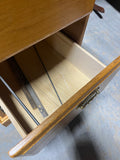 Wood Craft Co. Two Drawer File Cabinet with Key (A)***HEAVY ITEM***READ DETAILS ON PICK UP POLICY***