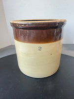 2-Gallon Vintage Stoneware Crock