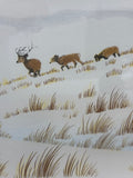 Winter Visitors Print by Cherokee Artist; Donald Vann - Signed