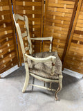 Country French Style Ladder Back Arm Chair