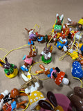 (E) Assorted Lot Of Sevi And Erzgebirge West Germany Easter Bunny Ornament Lot