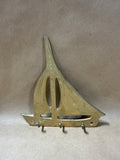 Brass Sail Boat Key Holder