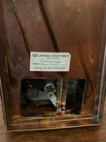 Vintage Copper Tone Metal Wind Up Music Box Train ***Does NOT play music***