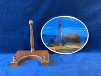 Glassmasters Lighthouse Stained Glass Sun Catcher and Display