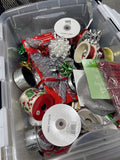 Large Bin of Ribbon & Bows