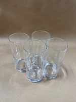 Set Of 4 Luigi Bormioli Drinking Glasses — Made In Italy — Signed At Bottom // 2 Sets Available // *** PRICED INDIVIDUALLY ***