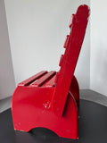 Red Painted Vintage Wooden Child’s Chair