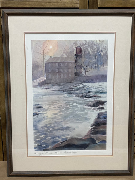 Breck’s Mill by Henry C. Meier; Signed & Numbered (281/630)