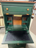 Butler Specialty Co. Petite Two Tone Desk Cabinet (wood tone/green)