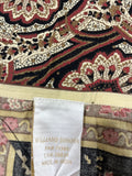 Williams Sonoma Rust/Black Paisley Table Cloth, 90"x71"