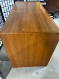 Mid Century StyleTeak Veneer Desk(B)***HEAVY ITEM***READ DETAILS ON PICK UP POLICY***