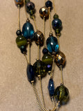 Blue, Brown & Green Necklace