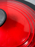 Le Creuset 5QT Cast Iron Enamel #29 Oval Dutch Oven in Cerise Red