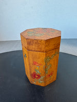 Betsy Krieg Salm Double Signed Hand Painted Octagonal Lidded Box