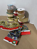 Lot Of Holiday Ribbon And Trim