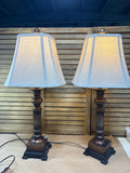 Pair of Copper/Brown Table Lamps