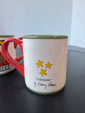 Pair of Nancy Thomas Celebrate Santa Coffee Mugs (B)
