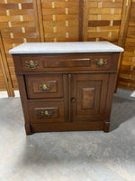 Marble Top Wash Stand/Cabinet