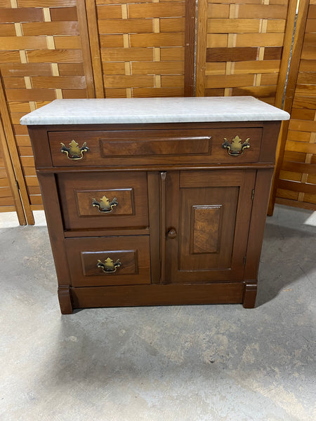 Marble Top Wash Stand/Cabinet